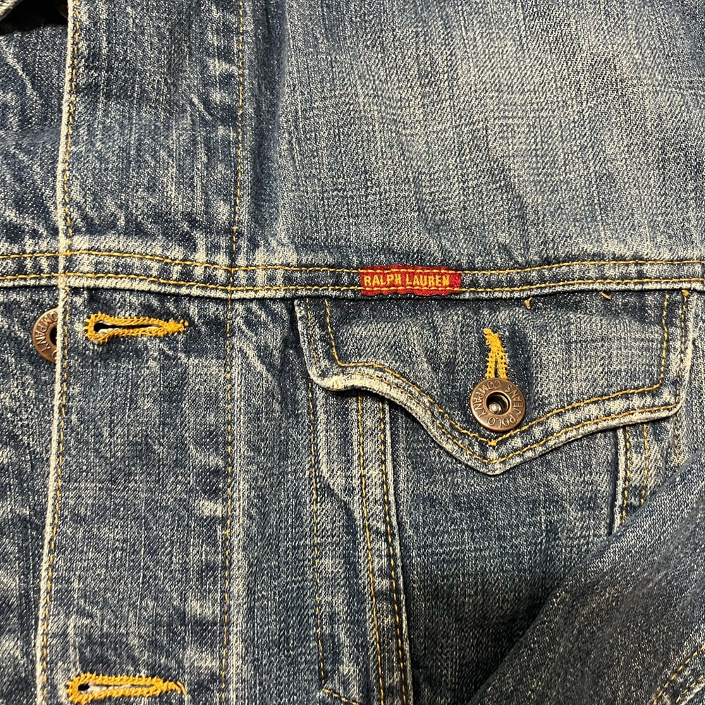 Ralph Lauren Polo Vintage Men’s Jean Jacket Large - Picture 3 of 9